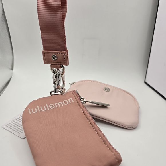 Spiced Chai / Pink Haze Dual Pouch Wristlet - Picture 6 of 8